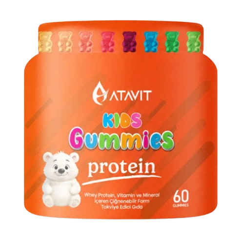 Atavit Kids Protein Gummies for Daily Nutrition 60 Count