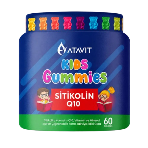 Atavit Kids Citicoline & Q10 Gummies for Daily Support 60 Count