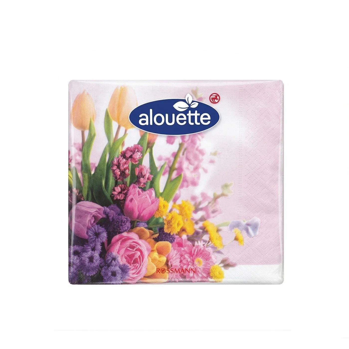 Alouette Spring Bouquet Cocktail Napkins for Parties 20-Pack
