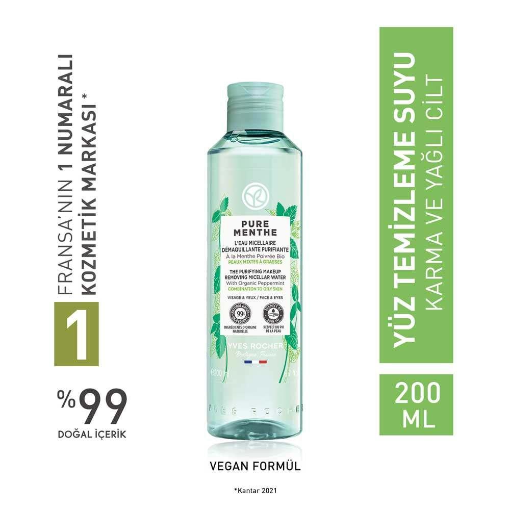 Micellar Makeup Cleansing Water for Combination/Oily Skin - Organic Mint Cleanser