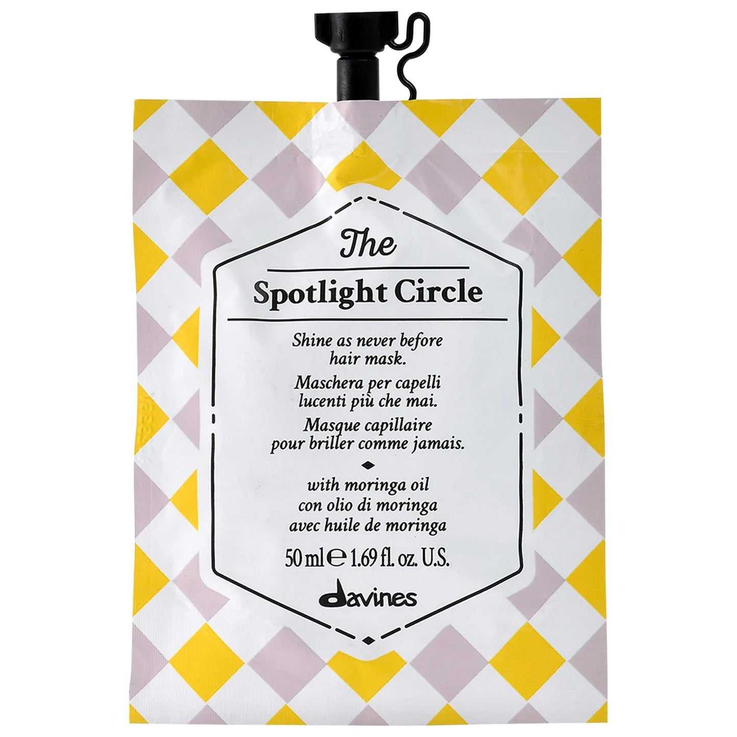 The Spotlight Circle Hair Mask for Shiny Hair - Vegan, Shine-Enhancing, Hydrating Treatment for Dry, Medium to Thick Hair