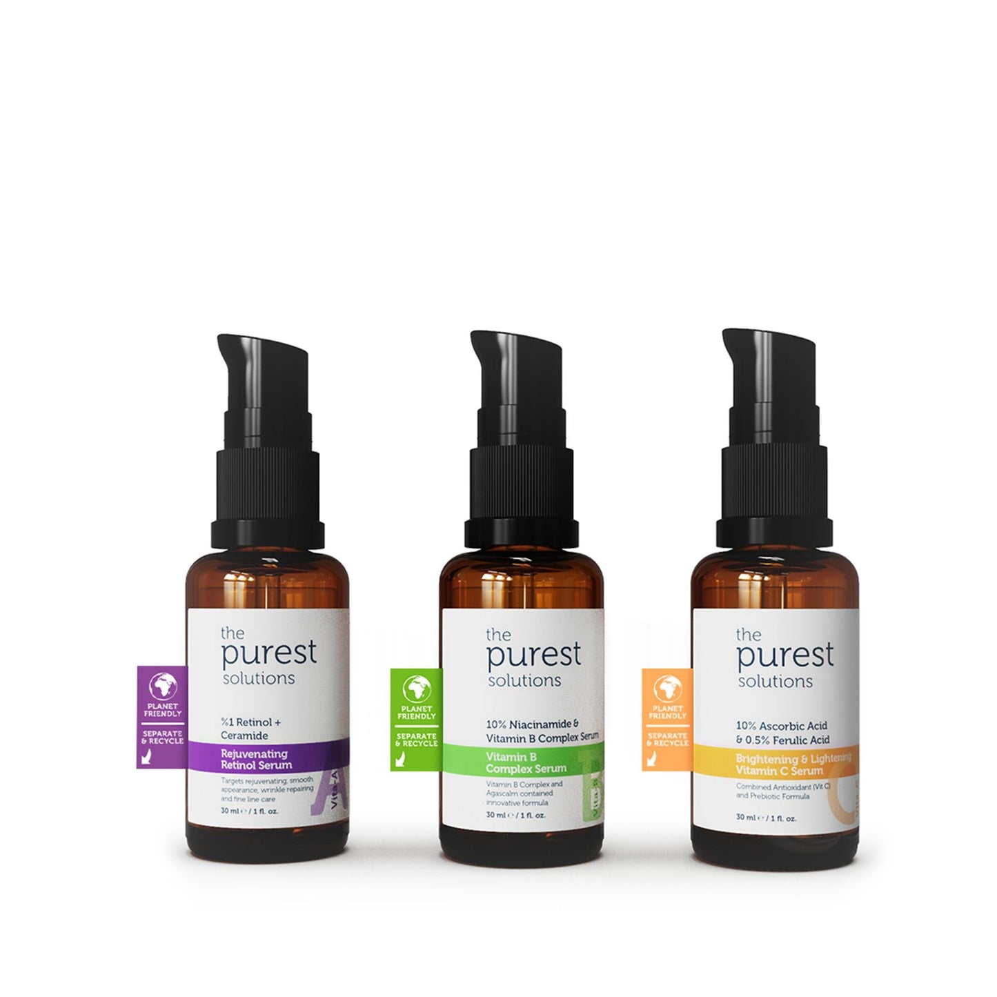 The Purest Solutions Vitamin Care Set - Nourishing Skincare for Repair and Renewal