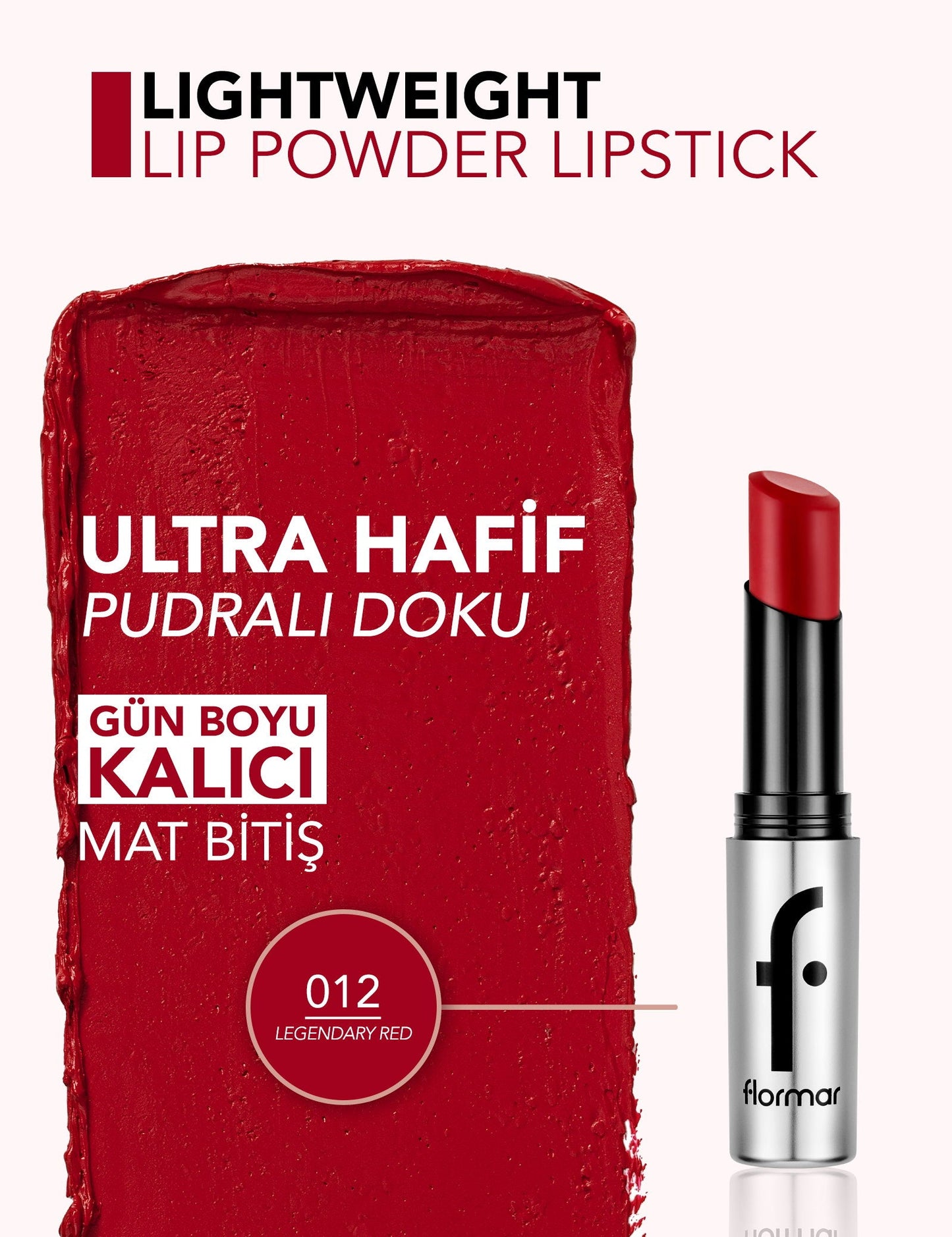 Flormar Lightweight Lip Powder Matte Lipstick 3g