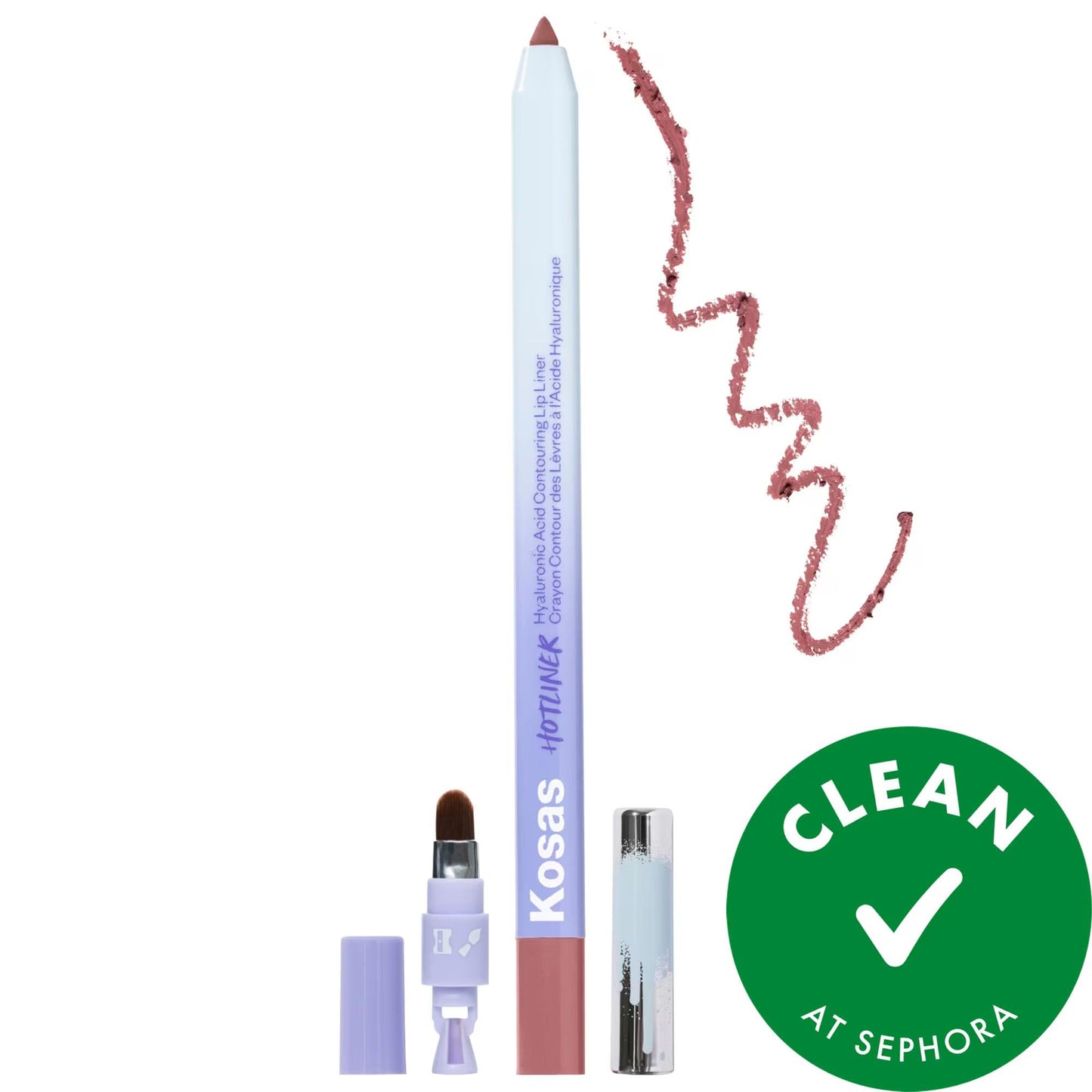 Hotliner Hyaluronic Acid Contouring Lip Liner - Long-lasting, Hydrating, Vegan Lip Liner for Precise Lip Contouring