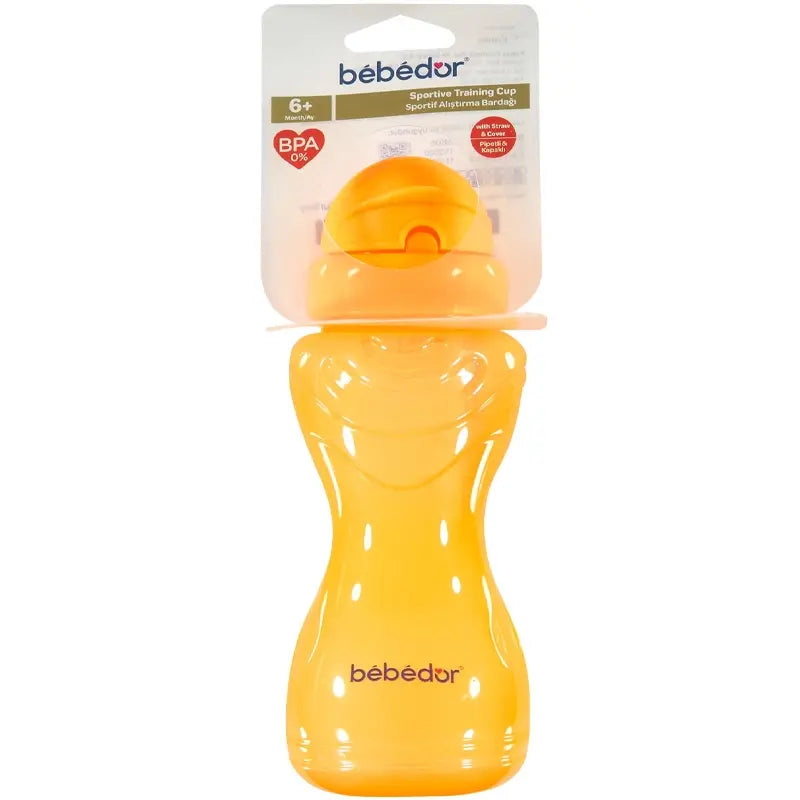 Bebedor Sportif Straw Training Cup in Orange 330ml