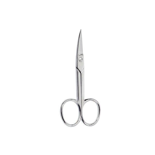 Beter Chrome Curved Manicure Scissors with Rounded Tips