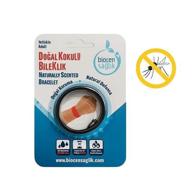 Biocen Natural Mosquito Repellent Wristband Adult Black
