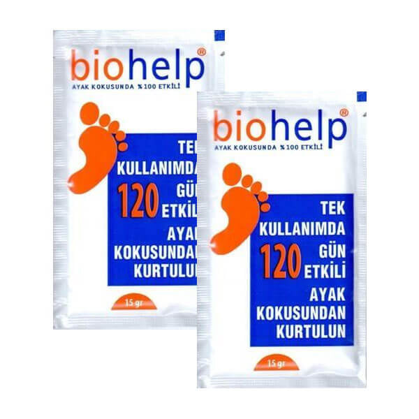 Biohelp Foot Powder Odor & Moisture Control 15 g x 2