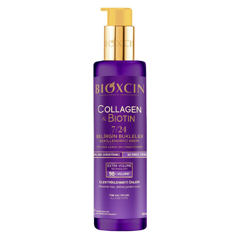 Bioxcin Collagen & Biotin Curly Hair Styling Cream 200 ml