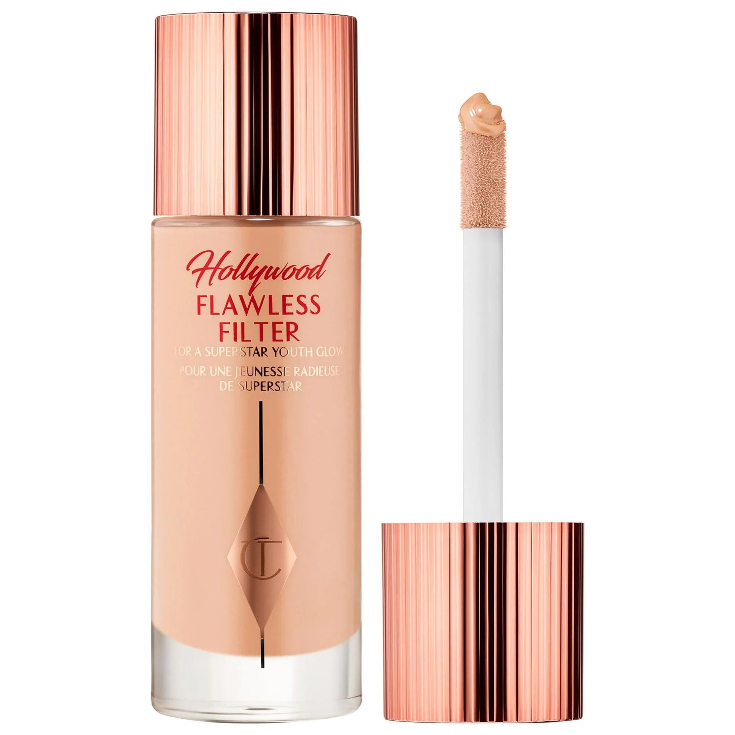 Hollywood Flawless Filter: Complexion Booster & Liquid Highlighter for Radiant, Youthful, Glowing Skin - Blur Imperfections & Illuminate.