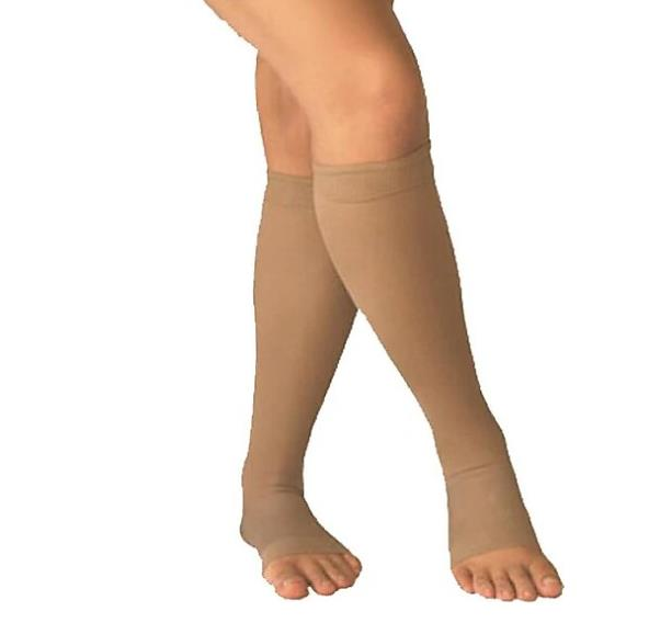 Bluewell Below-Knee Open-Toe Compression Stocking Size 4