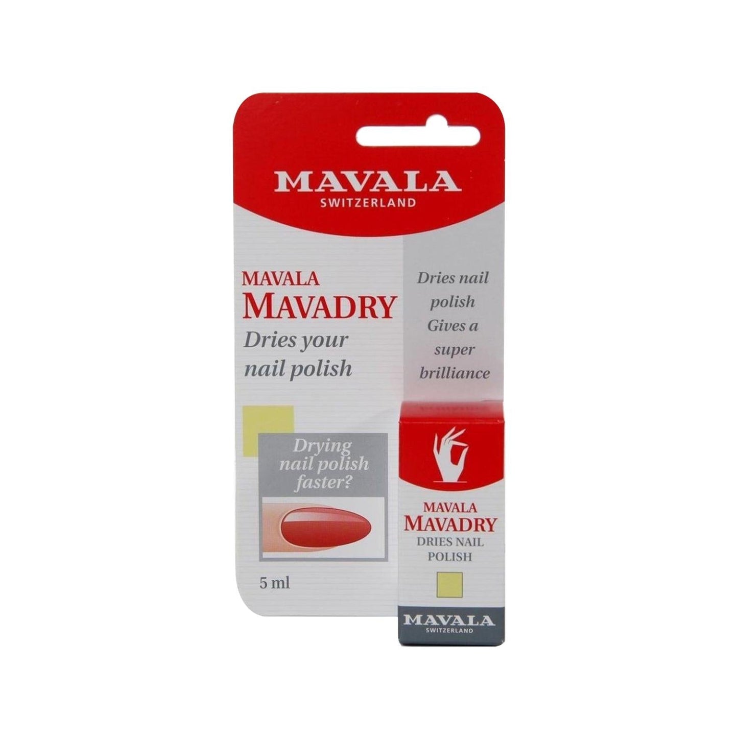 Mavala MavaDry Quick Dry Nail Polish Drying Solution - 5ml, Saves Time, Reduces Smudging