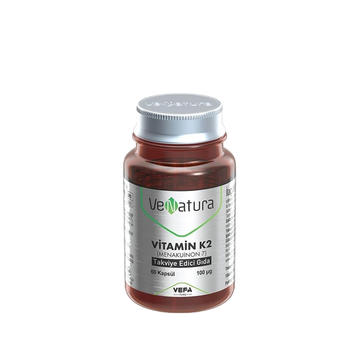 VeNatura Vitamin K2 Menaquinone-7 Daily Supplement 60 Capsules
