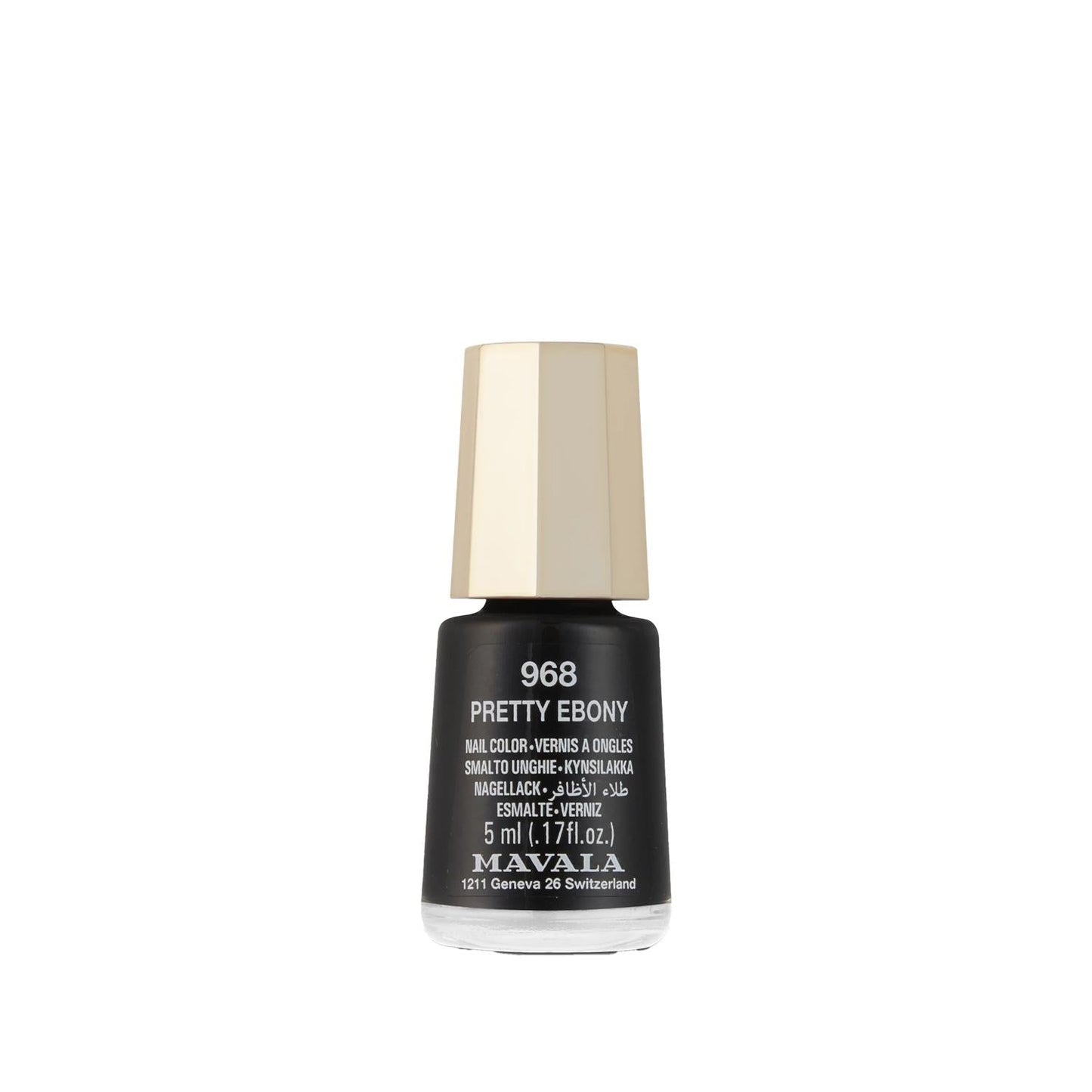Mavala Mini Color 968 Pretty Ebony Nail Polish - Travel-Sized Ebony Polish