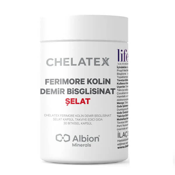 Chelatex Ferimore Choline Iron Bisglycinate 30 Capsules