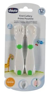 Chicco First Spoons Training Utensil Set for 12M+