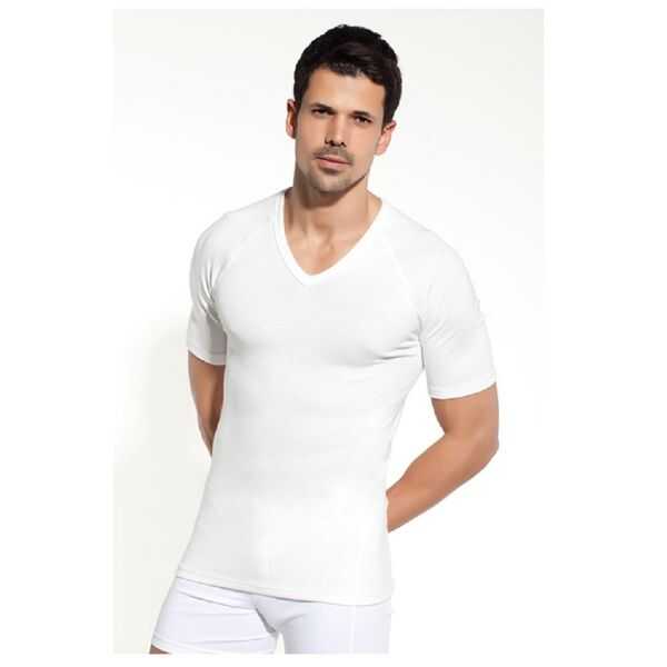 Cift Kaplan 1003 Thermal V-Neck Undershirt in White