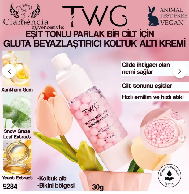 Clamencia TWG Underarm & Bikini Area Brightening Cream 30g