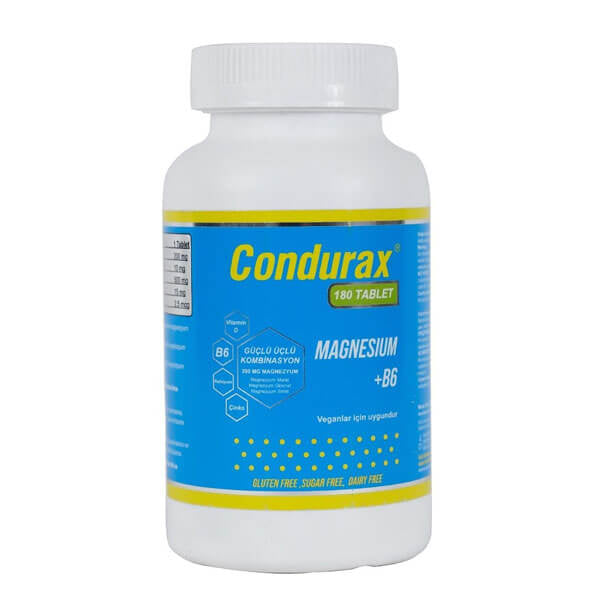 Condurax Magnesium B6 Daily Dietary Supplement 180 Tablets