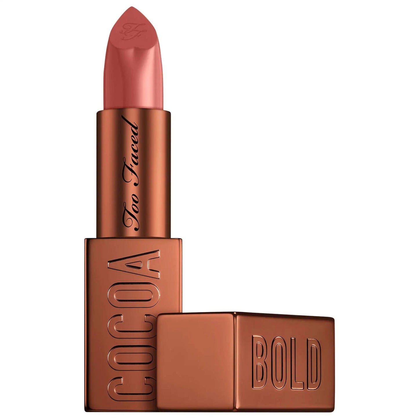 Cocoa Bold: Universally Flattering Nude Cocoa Cream Lipstick - High Pigment, Cruelty-Free, Chocolate Scented, Buttery Texture