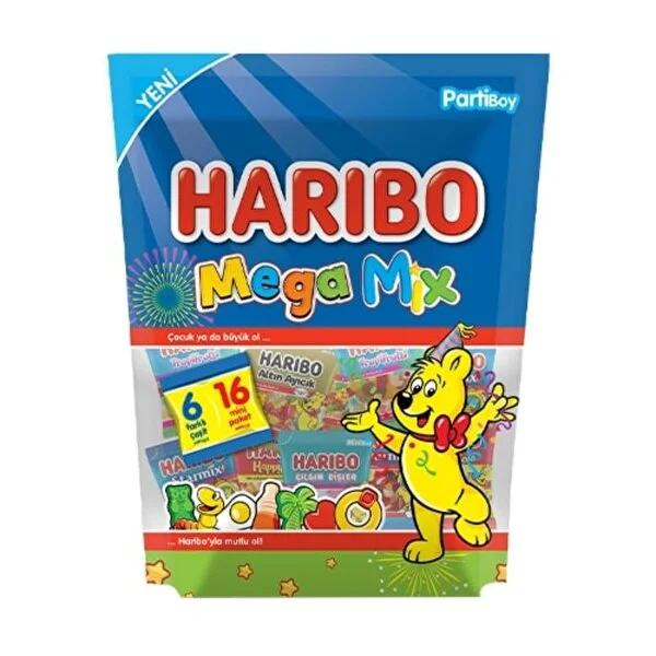Haribo Mixed Fruit Flavored Gummies Variety Pack - Soft Candies for Kids and Adults, Fruit Flavored Gummies, Mixed Fruit Candies