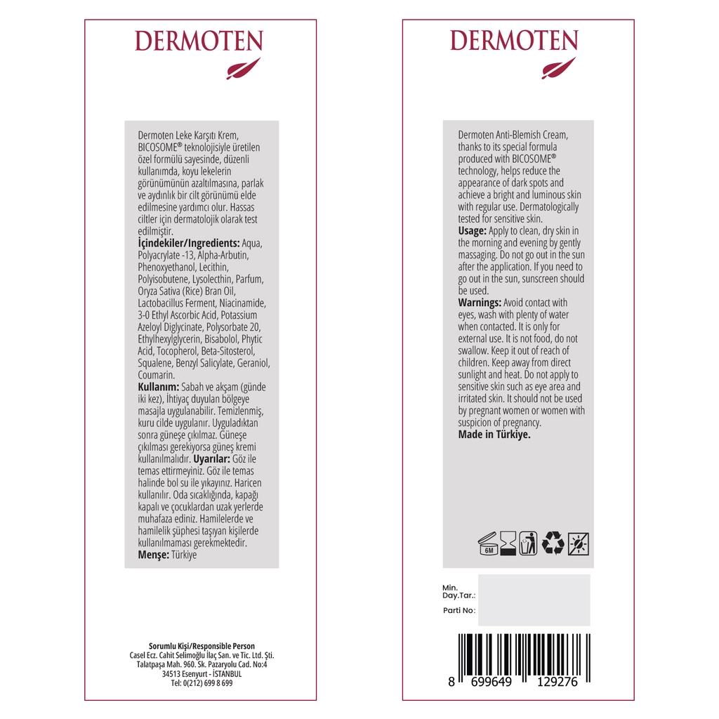 Dermoten Brightening & Even Tone Cream 50 ml