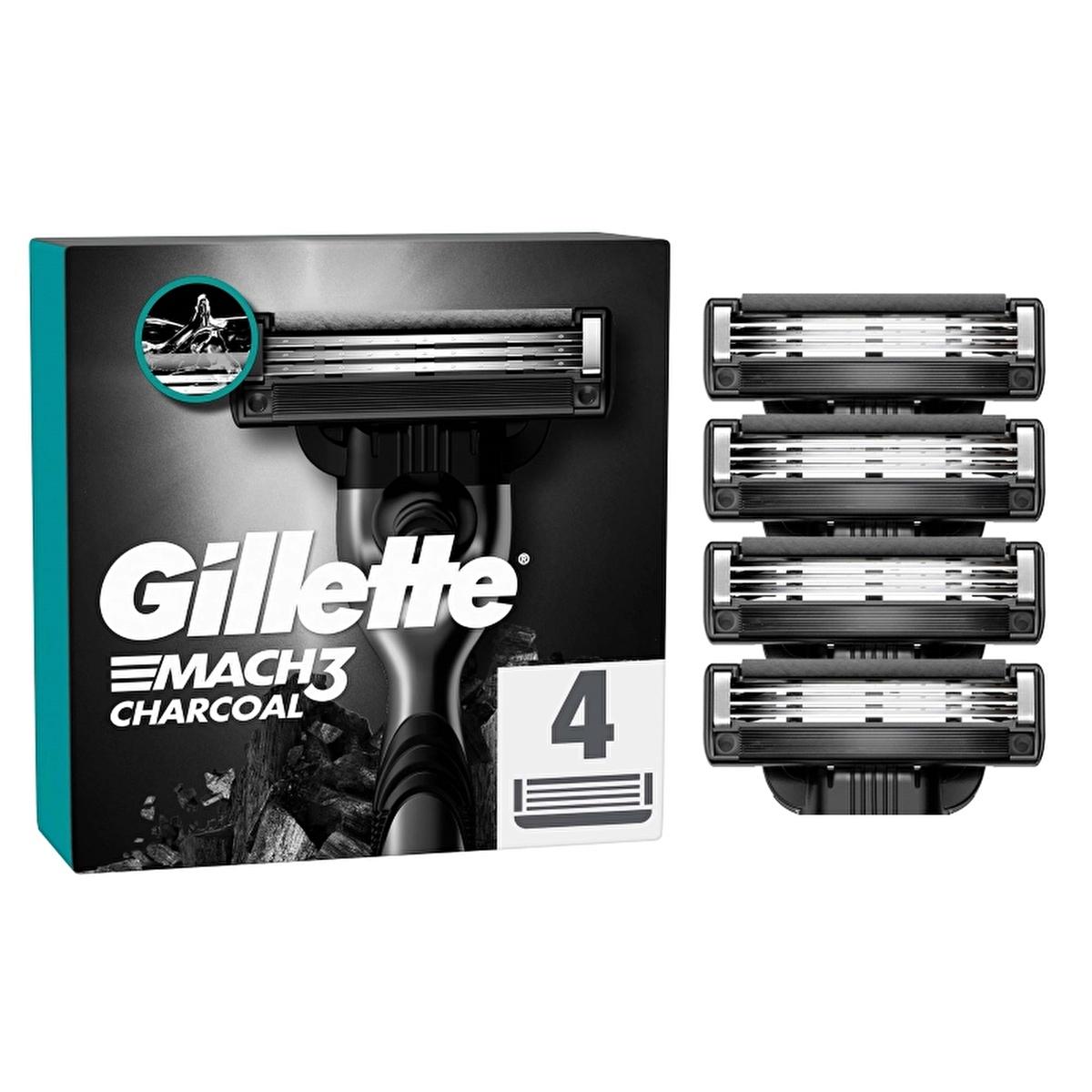 Gillette Mach3 Razor Blades - 4 Pack, Men's Grooming Shaving Replacement Blades