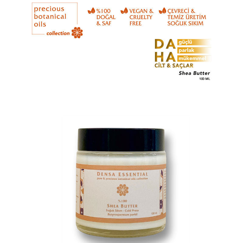 Densa Essential Cold-Pressed Shea Butter for Deep Moisture 100 ml