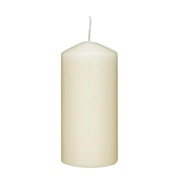 Rubin Licht Champagne Cylindrical Candle - 5.91 inches Tall, Long-Lasting Home Decor Candle