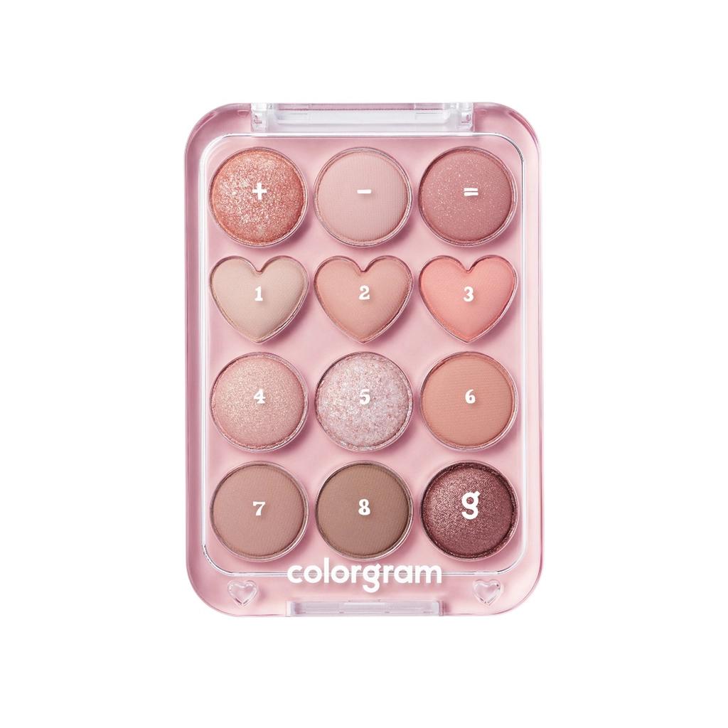 Colorgram Pin Point Eyeshadow Palette 01 Peach & Coral 9.9g