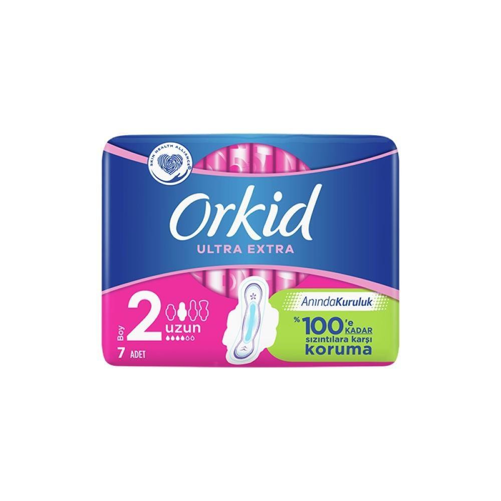 Orkid Ultra Extra Uzun Sanitary Napkins - Ultra Absorbent, Extra Long, Leakage Protection for Women