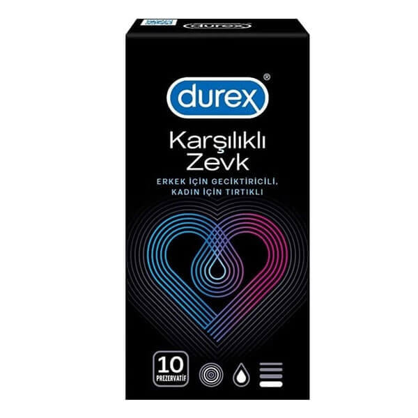 Durex Mutual Climax Condoms for Shared Pleasure 10-Pack