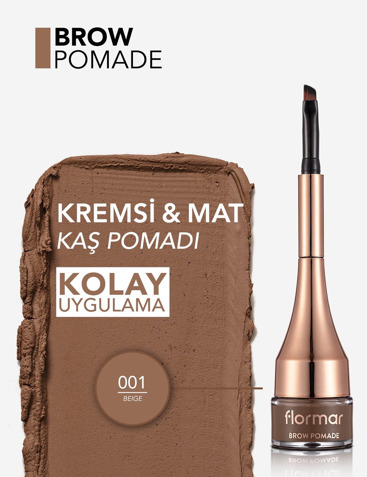 Flormar Creamy Gel Brow Pomade with Matte Finish