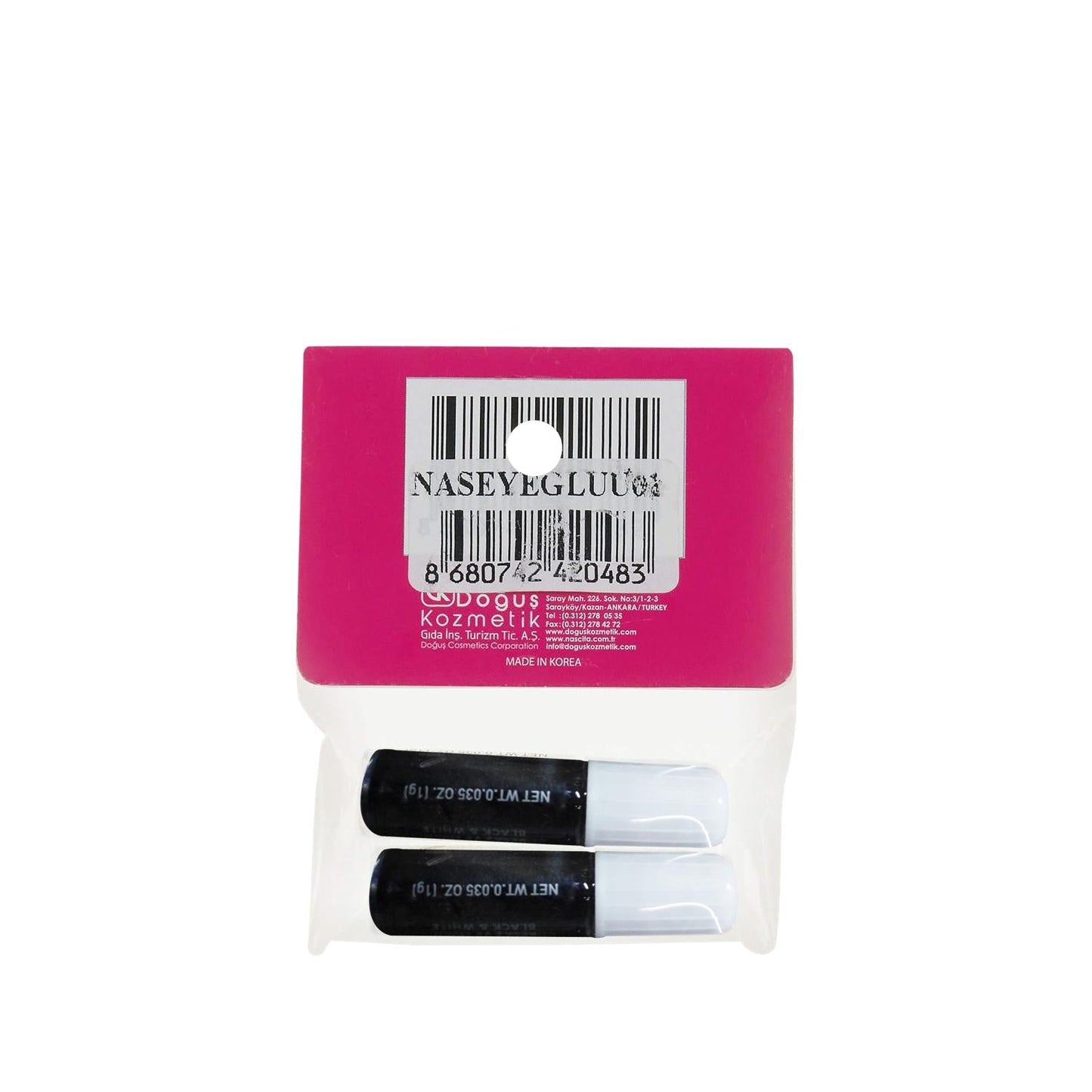 Nascita Black Eyelash Glue - 2x1g - High-Quality Adhesive for False Eyelashes