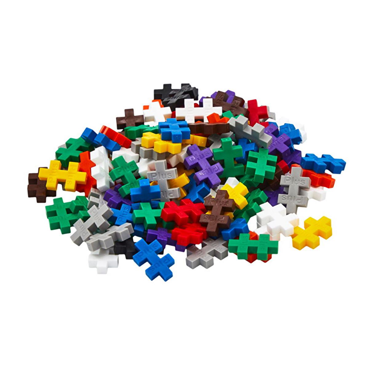 Plus Plus Construction Toy, 100 Piece Reusable Tub - Educational Building Blocks for Kids, Made in Denmark