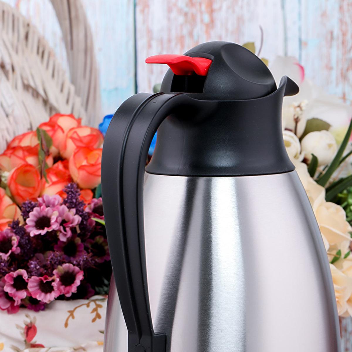 Cooker 2.5 Liter Stainless Steel Thermos: Keeps Drinks Hot or Cold for 24 Hours - Shatterproof, Large Capacity Insulated Beverage Container