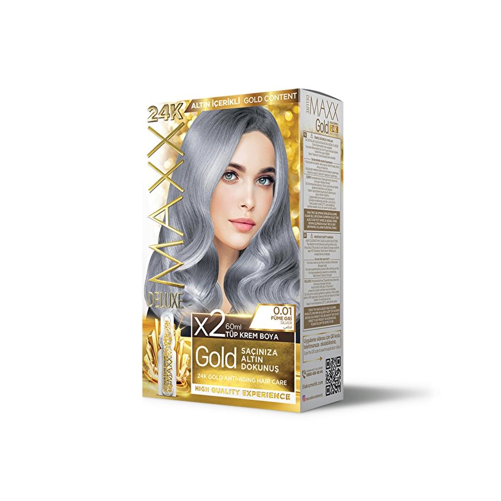 Maxx Deluxe Golden Beauty Hair Color 0.01 Smoky Gray