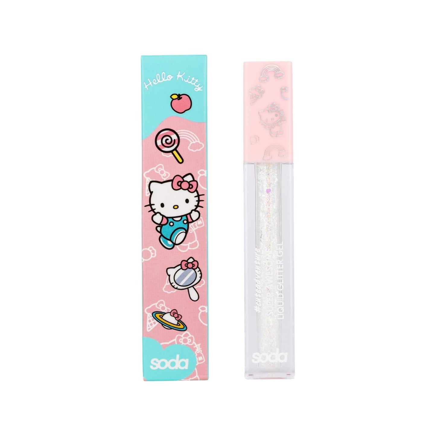 Soda Hello Kitty Super Awesome Glitter Gel 002 - 5ml Kawaii Cosmetic Glitter for Nail & Body Art