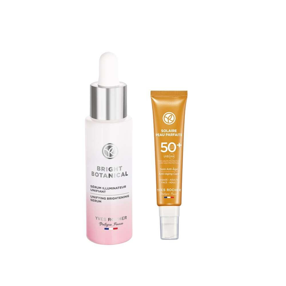 Dark Spot Serum - Vitamin C Serum Skincare Set with SPF 50+ Sunscreen for Anti-Aging & Brightening