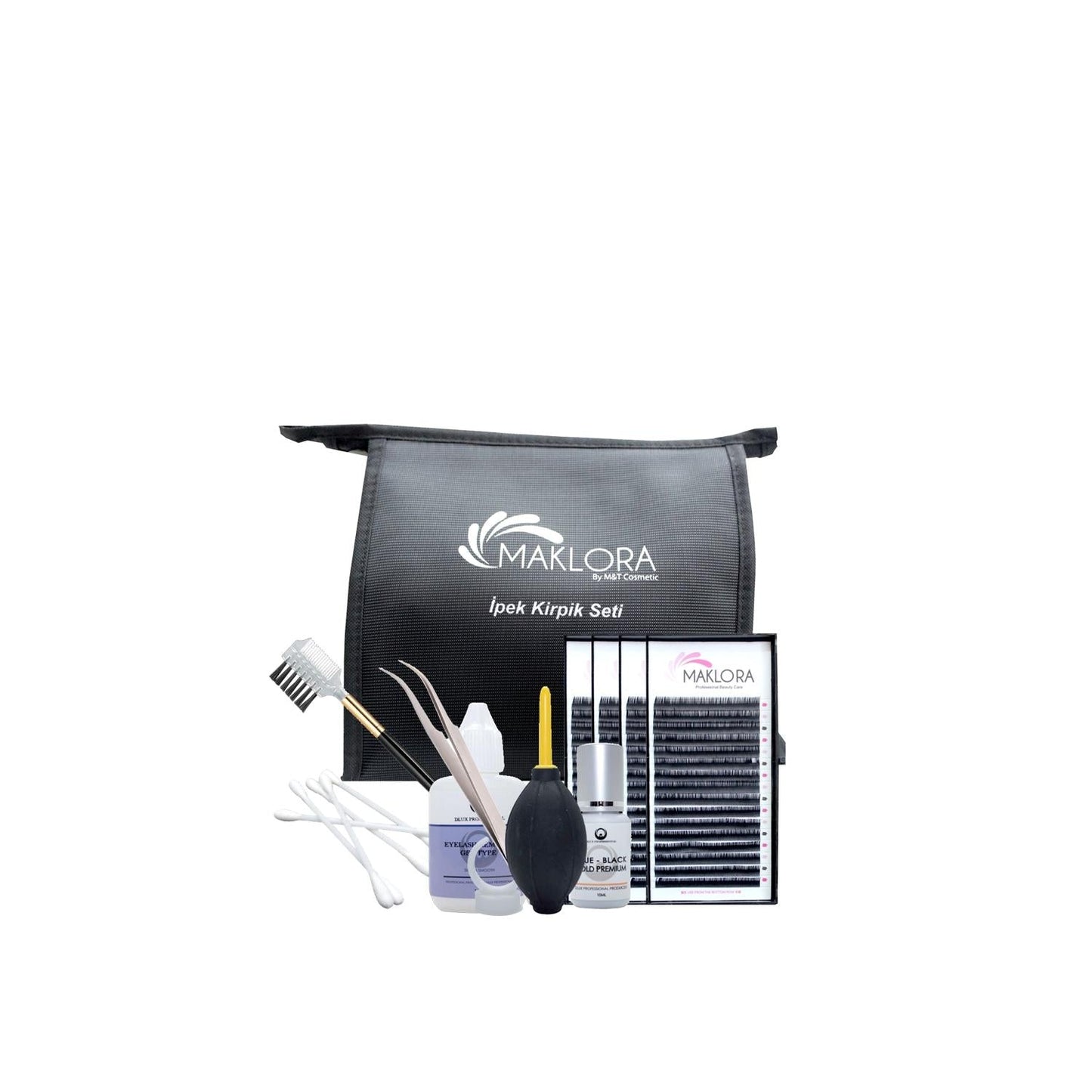 Maklora Eyelash Extension Set C Curl 0.10 - Silk Material for Natural Look, Luxurious Texture, and Enhanced Eyelashes