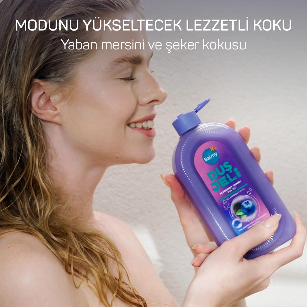 Balmy Blueberry Sugar Shower Gel for Soft Skin 450 ml