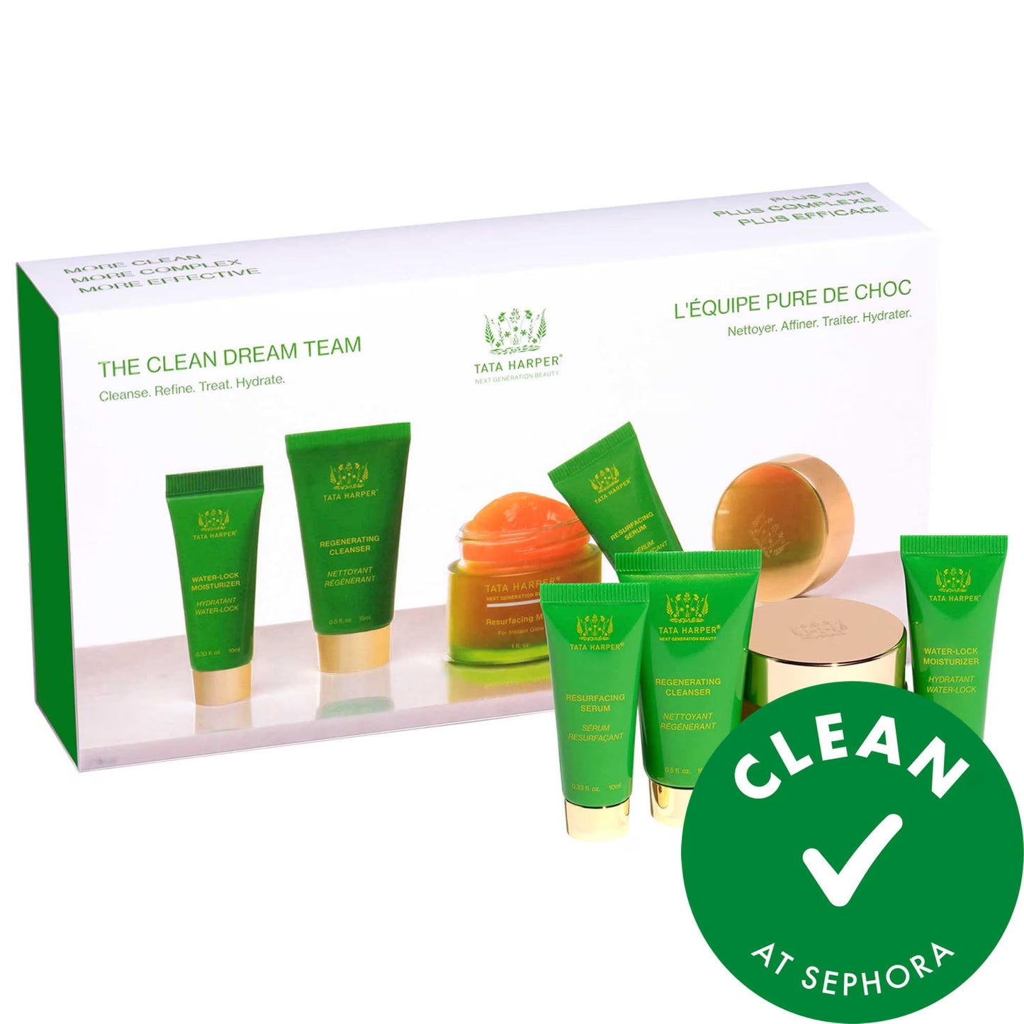The Clean Dream Team Set - 4-Step Vegan Skincare Routine for Radiant Skin