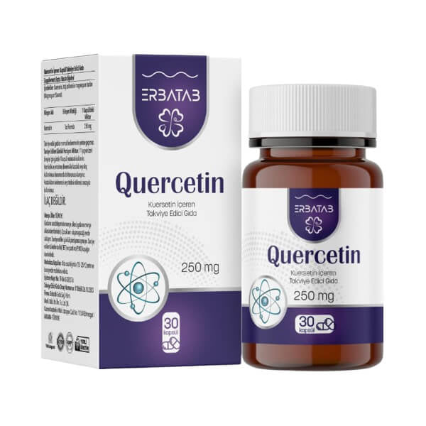 Erbatab Quercetin Dietary Supplement for Daily Wellness 30 Capsules