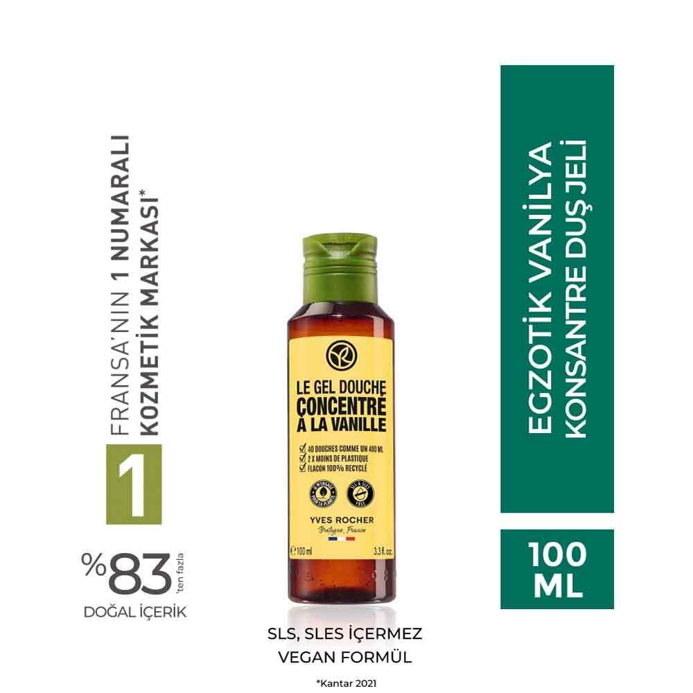 Konsantre Du_ Jeli - Egzotik Vanilya - 100ml, Eco-Friendly Concentrated Shower Gel