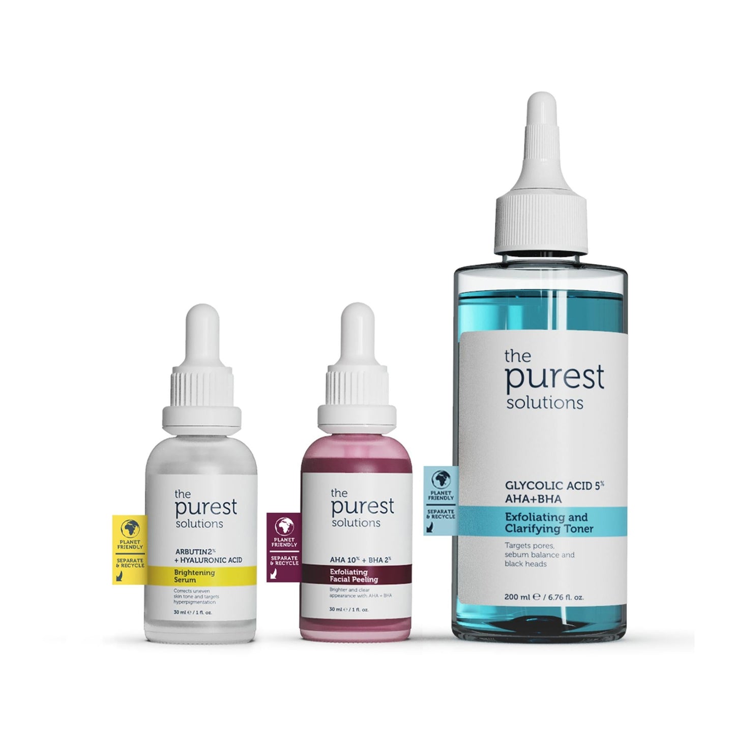The Purest Solutions Skin Care Set - Stain Prevention, Brightening & Pore Tightening for Hyperpigmentation