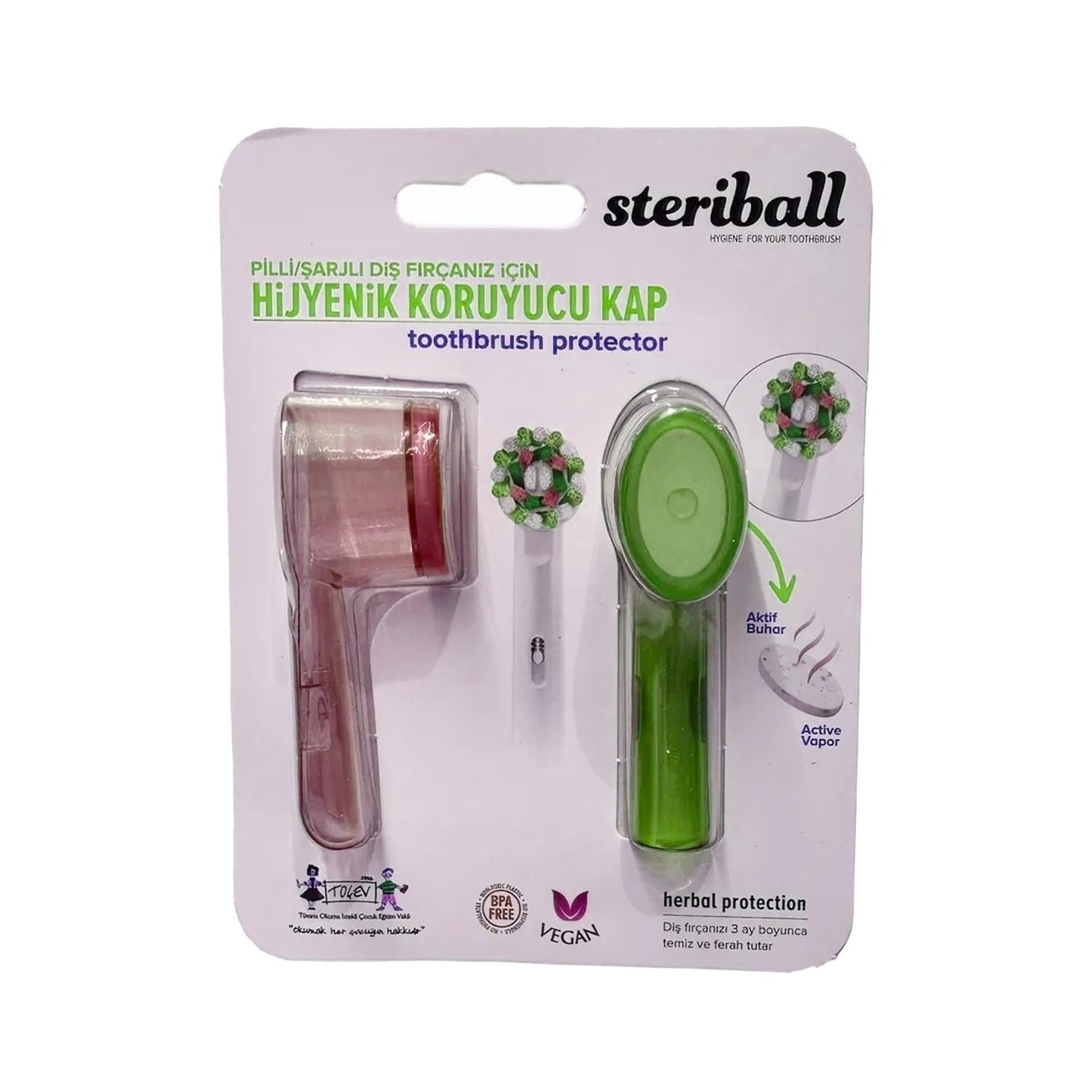 Steriball Hygienic Toothbrush Holder - Keep Your Toothbrush Clean and Dry, Bathroom Storage Solution
