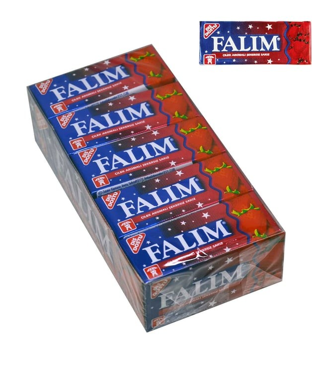 Falim Sugar-Free Strawberry Chewing Gum 7g x 20 Packs