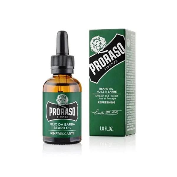 Proraso: Eucalyptus, Bergamot & Rosemary Beard Oil - Softens, Hydrates, and Protects Long Beards - Premium Men's Grooming