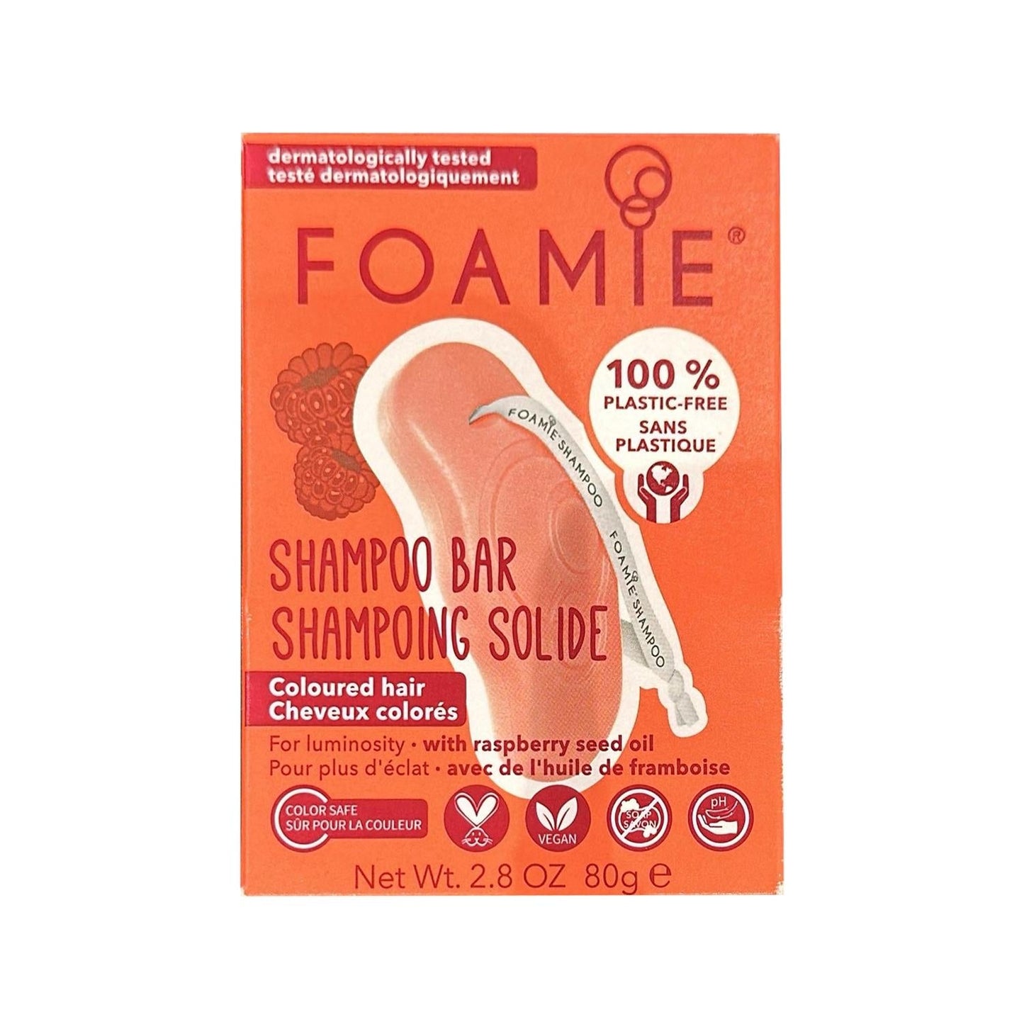 Foamie The Berry Best Shampoo Bar for Colored Hair - Eco-Friendly Solid Shampoo with Gentle Care & Travel-Friendly Design
