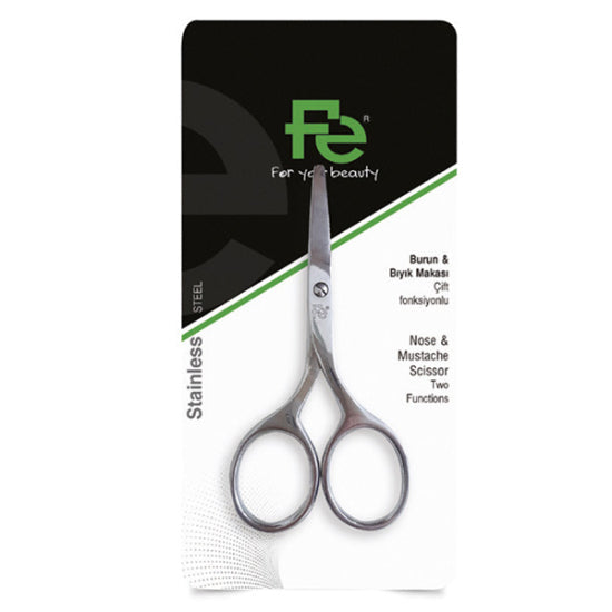 Fe Dual-Function Nose & Mustache Scissors for Precise Grooming